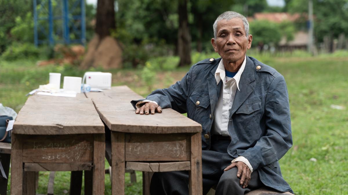 Now 73, Mr Lokxayyalueb caught lymphatic filariasis, a neglected tropical disease, from a mosquito bite.