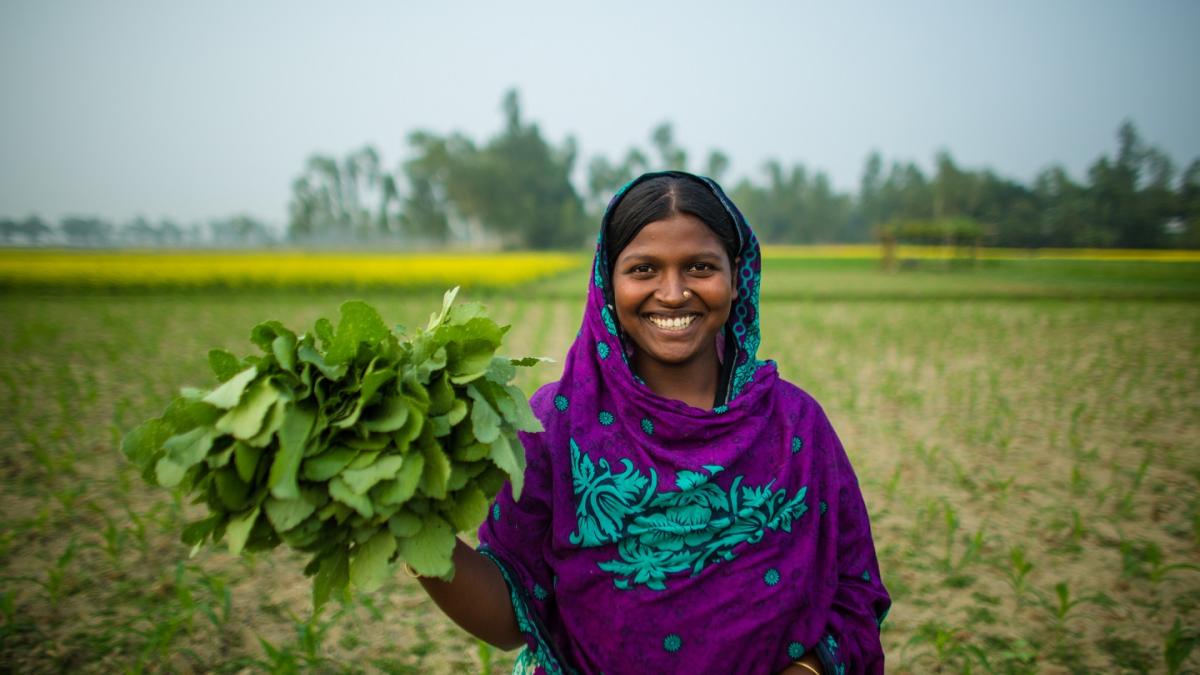 Monjuara is a Bangladeshi mother who participated in a development food assistance project. 