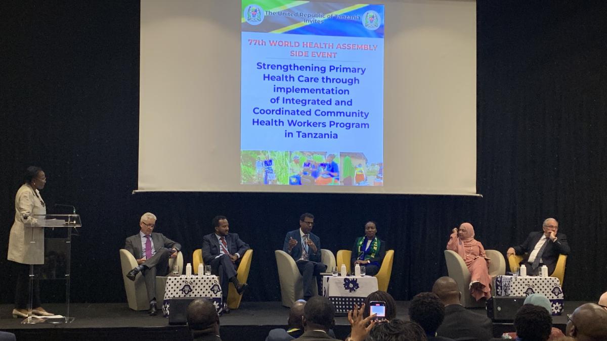 Assistant Administrator Dr. Atul Gawande speaks on a panel about community health workers