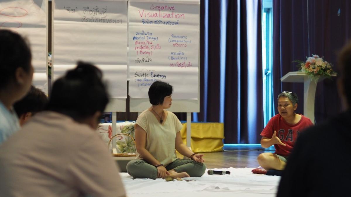 Female peacebuilders during a Training of Trainers activity organized by the International Women’s Partnership for Peace and Justice in November 2023.