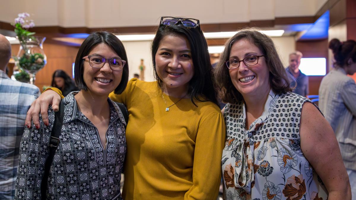 Marie Ahmed with Attendees at the USAID Asia Regional Overseas Small Business Conference