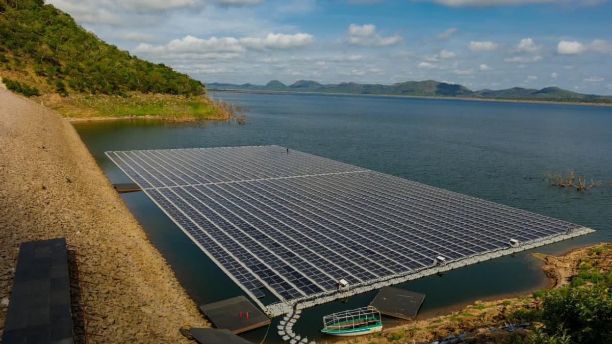 One MW floating solar at Bui, Bono East Region, Ghana