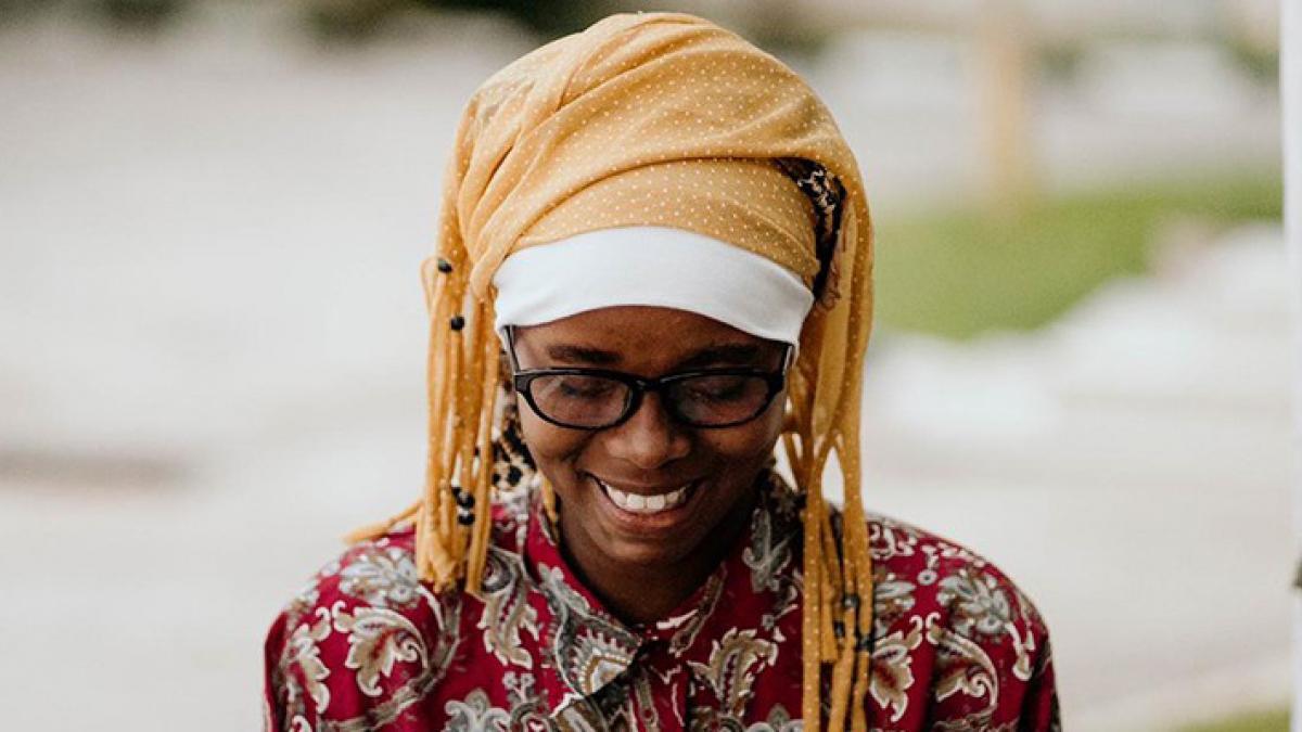 Masima from Tanzania wearing a pair of eyeglasses donated by CharityVision in partnership with LEPP.