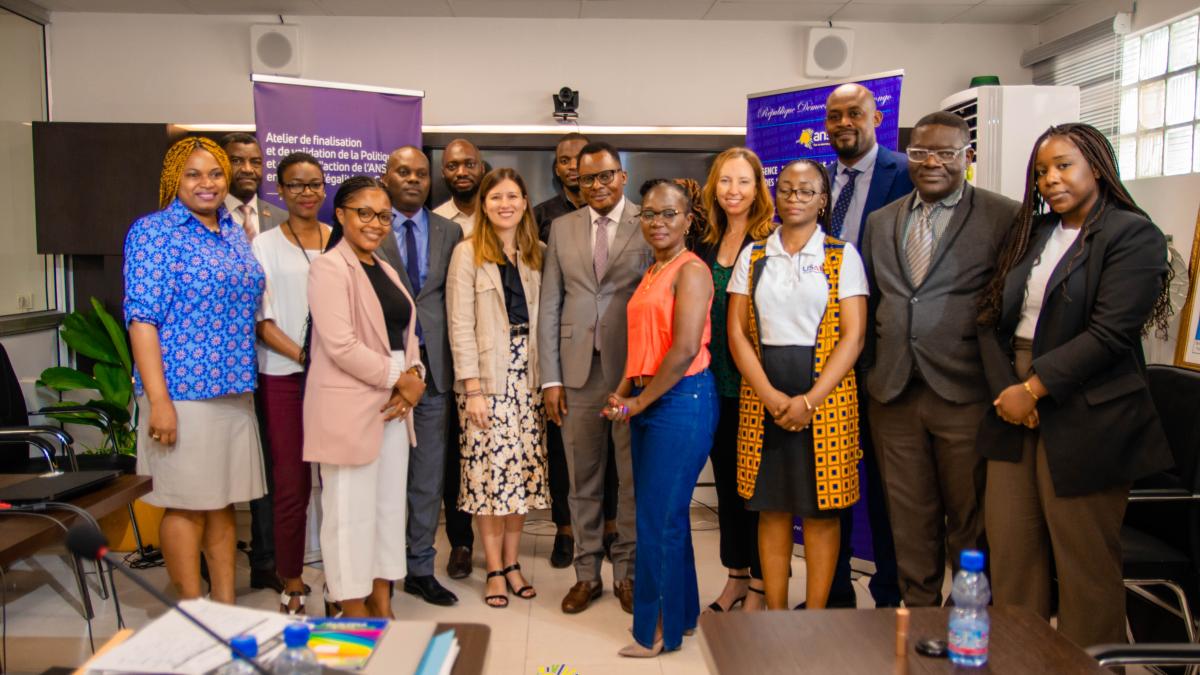 Workshop participants at ANSER’s headquarters in Kinshasa