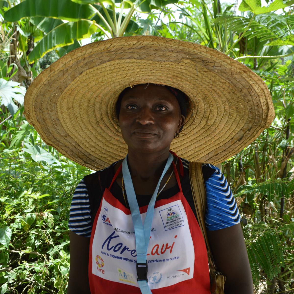 Lucamène Chéry, a food vendor in Haiti.