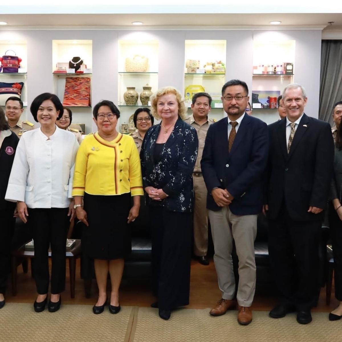 Group photo of delegates from USAID Regional Development Mission for Asia, JICA, TICA, and Australian Embassy.