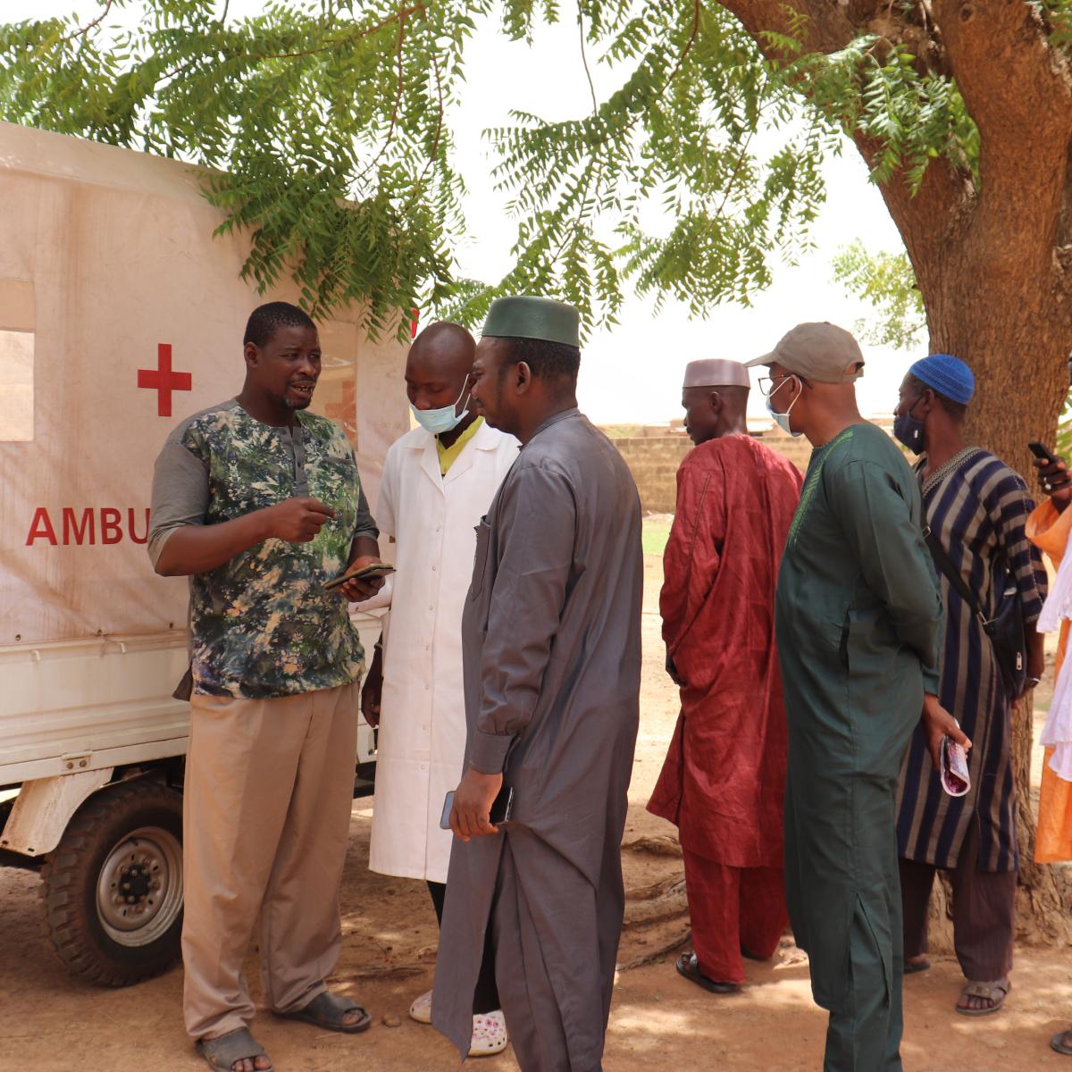 Motorcycle ambulance handover to Konio community health center 