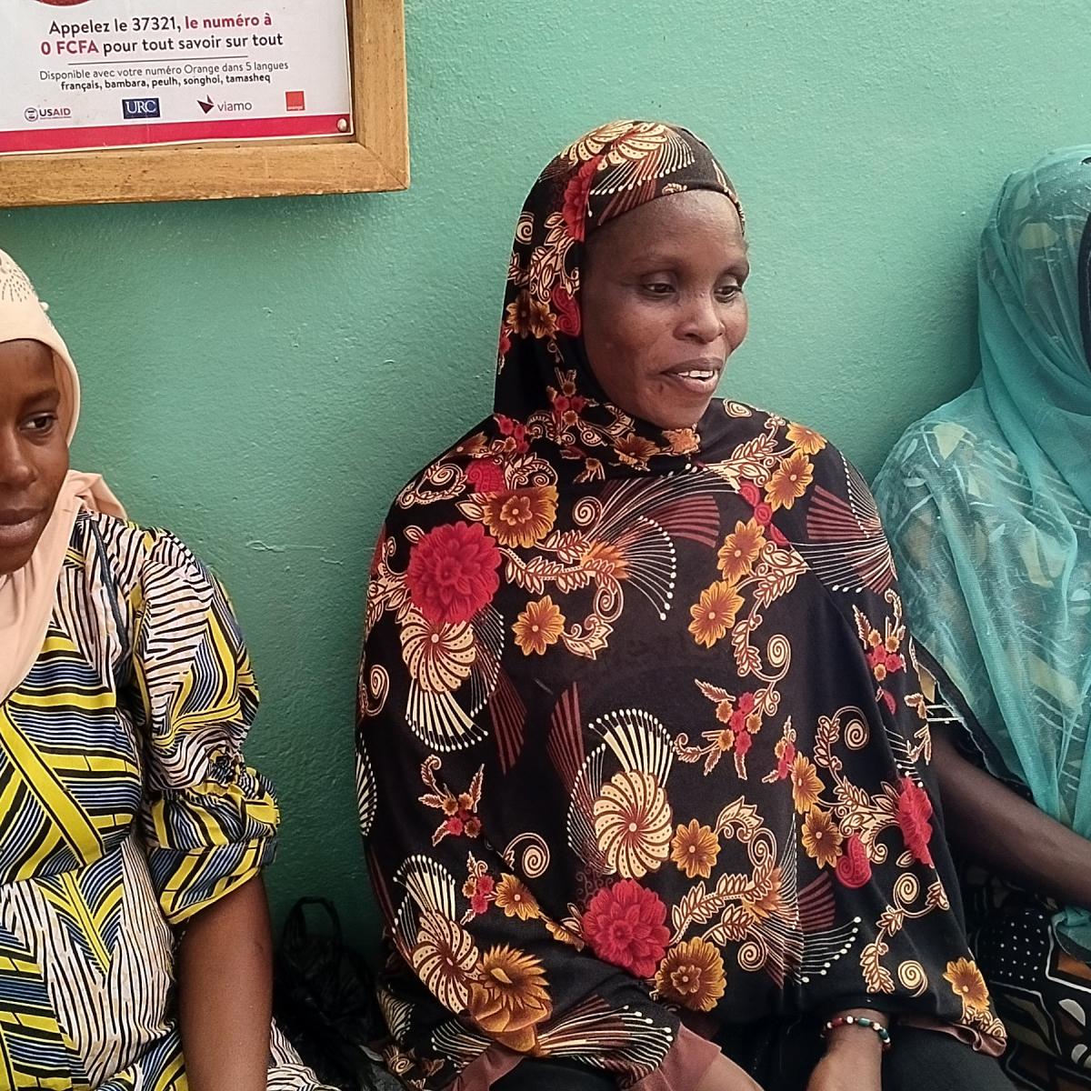 Women at the Saye community health center for antenatal consultation 