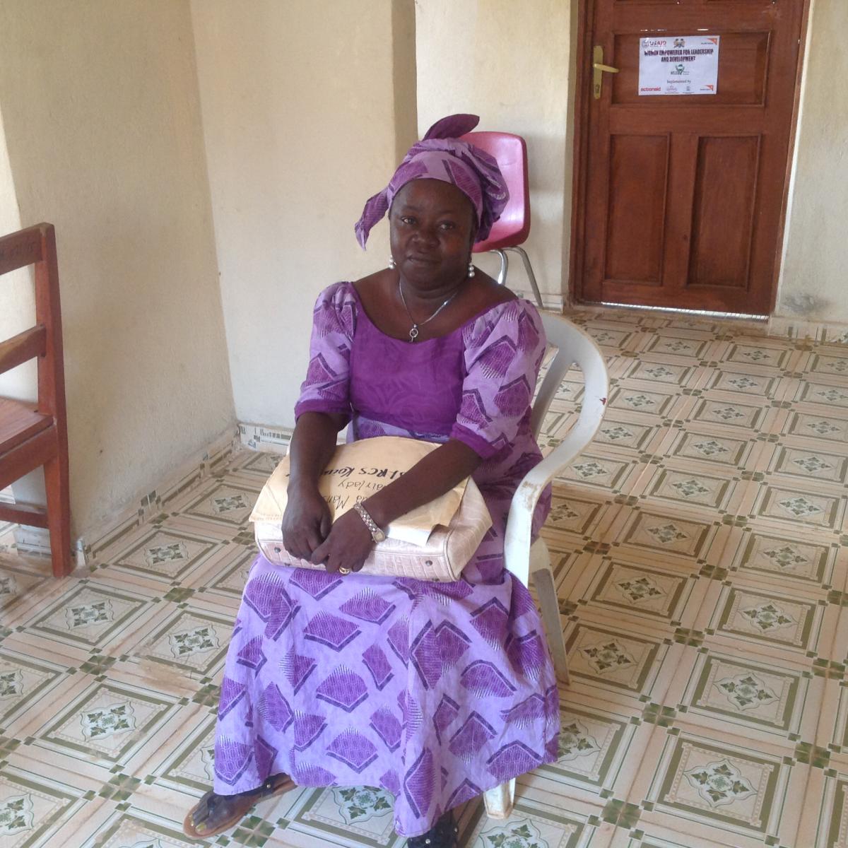 Sayon Mansaray, a social worker and former teacher in Koinadugu