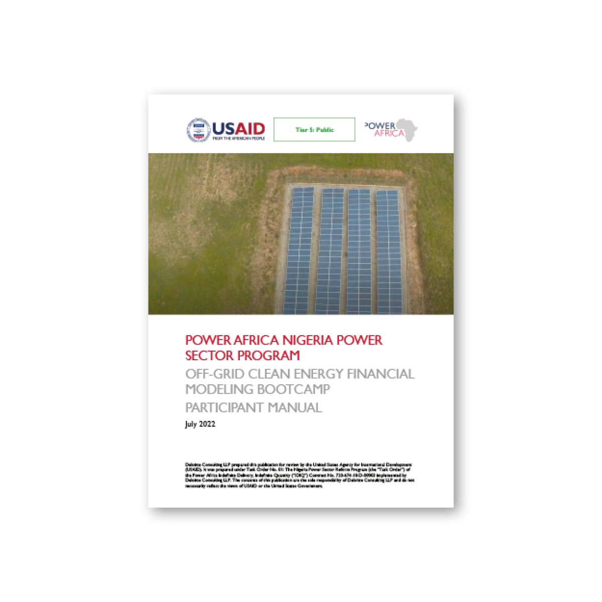 Off-Grid Clean Energy Financial Modelling Bootcamp Cover