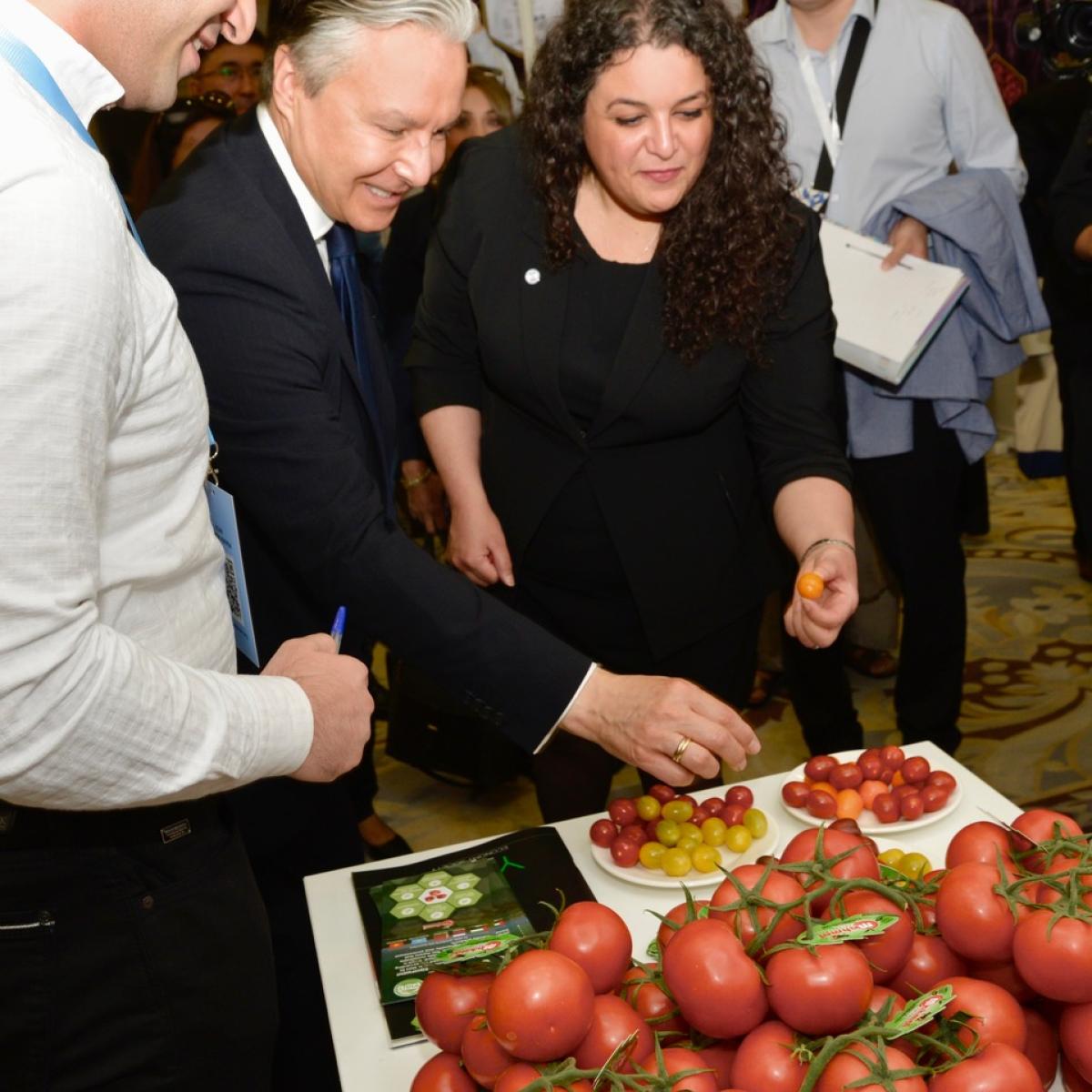 USAID officials taste testing