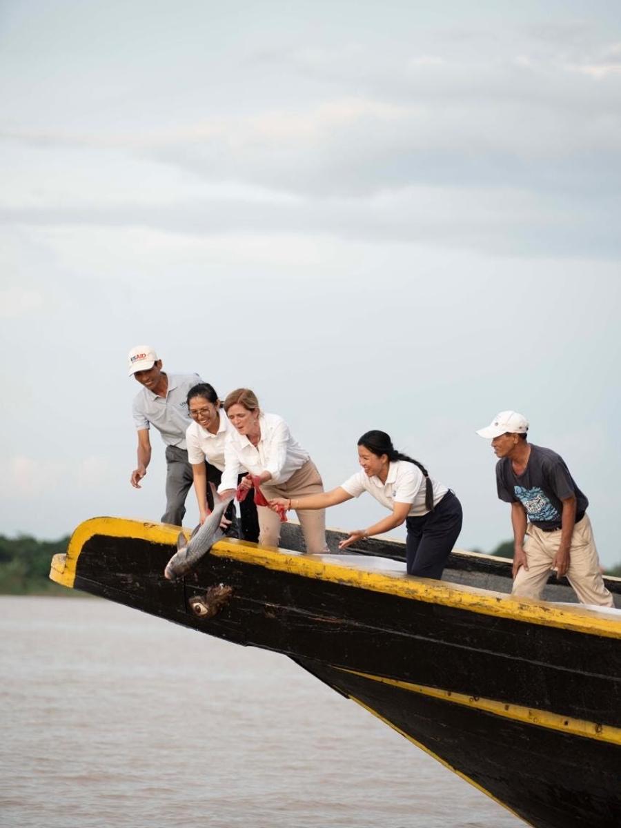 Administrator Samantha Power in Phnom Penh, Cambodia