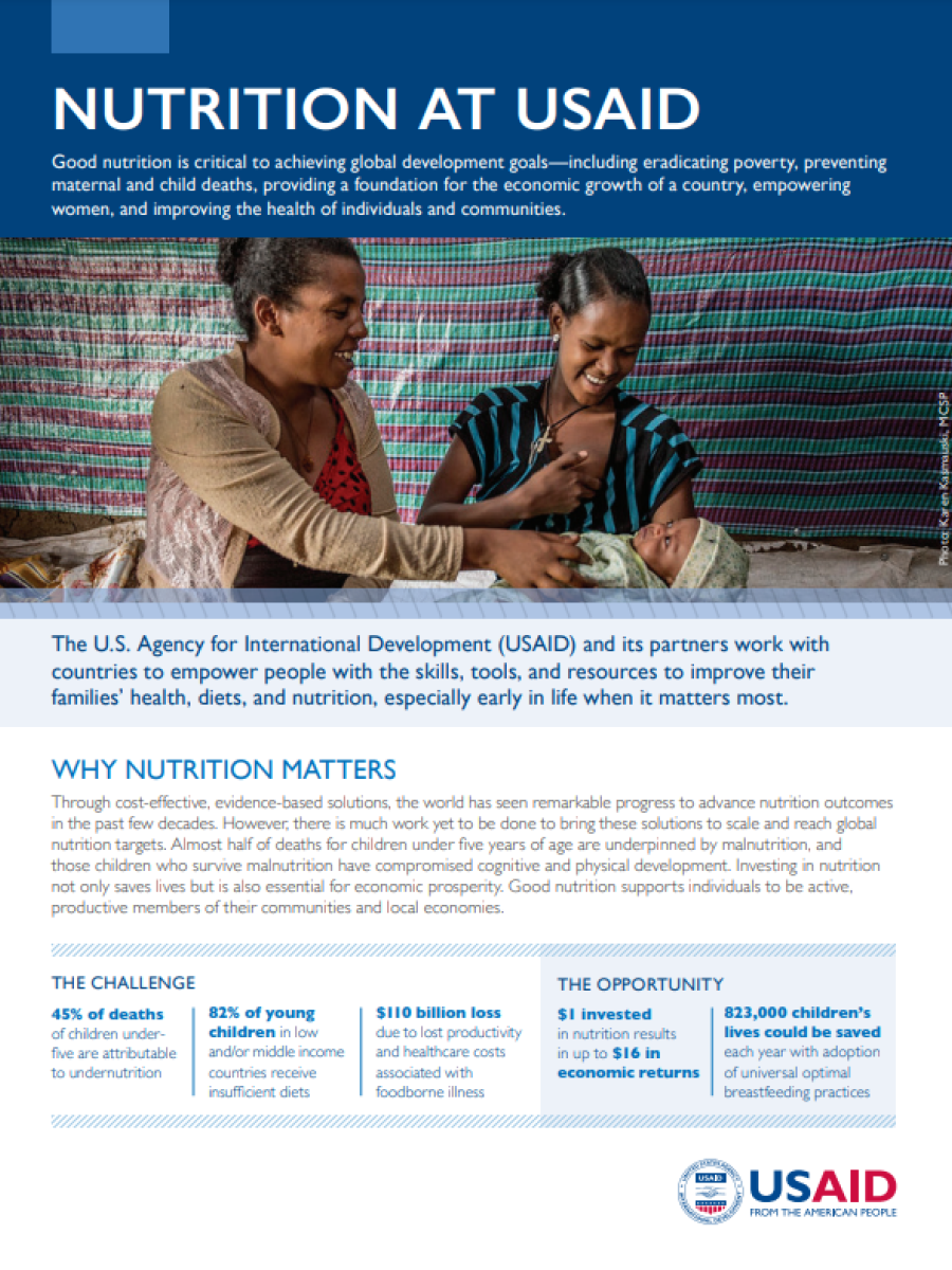 Nutrition at USAID / why nutrition matters