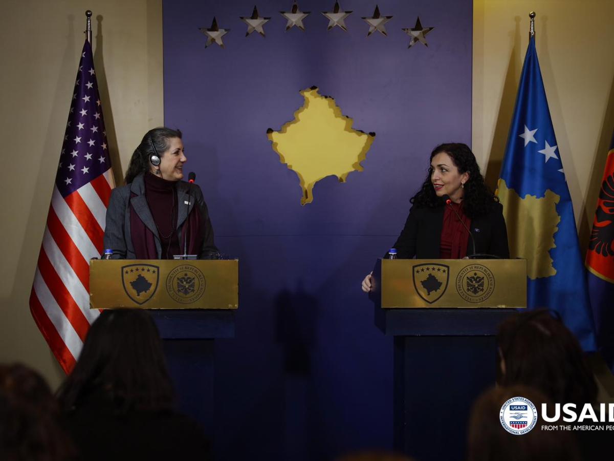 Assistant Administrator for Europe and Eurasia meets the President of Kosovo 