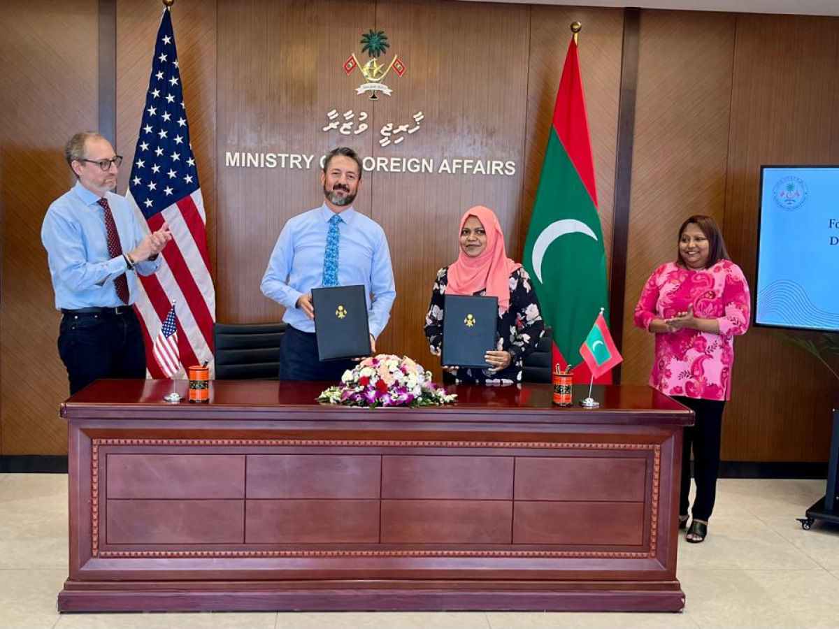 THE UNITED STATES STRENGTHENS ITS PARTNERSHIP WITH MALDIVES THROUGH COMMITMENT OF U.S. $8.5 MILLION IN ADDITIONAL FUNDS