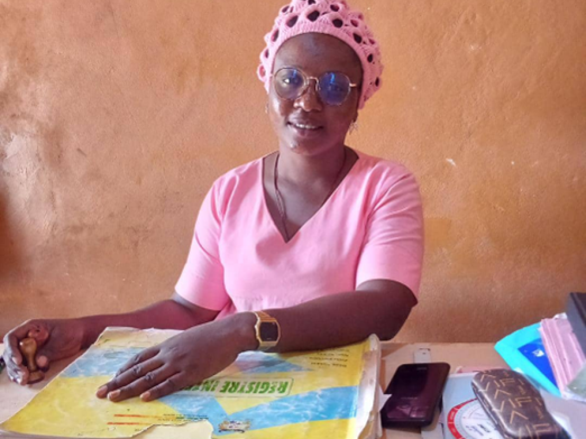 USAID Benin family planning GNANHOUE Anne Nadine, Health Inspector and Midwife, KOUERI Clinic, MANTA, Boukoumbé