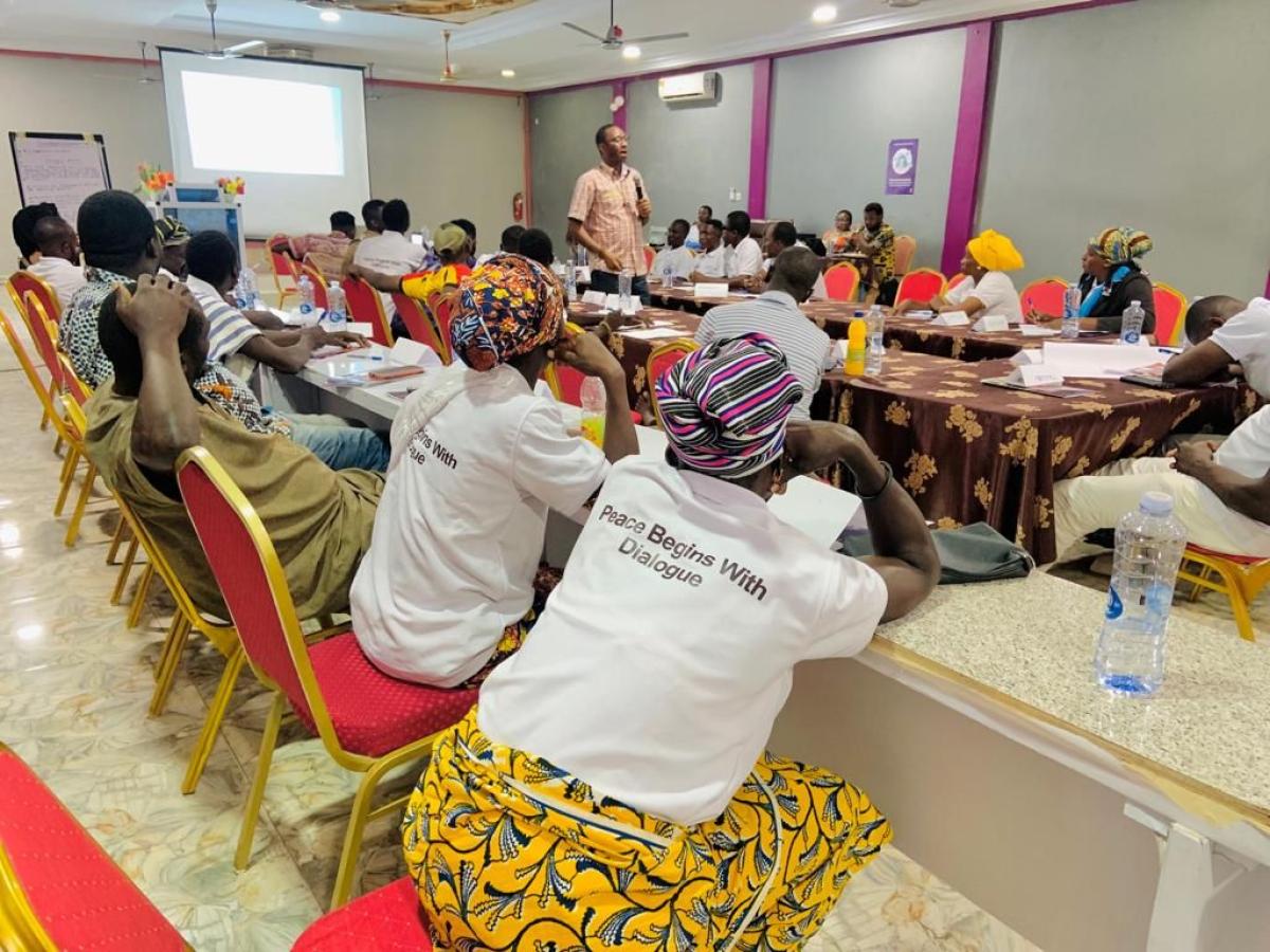 participants at a training held in Lambussie