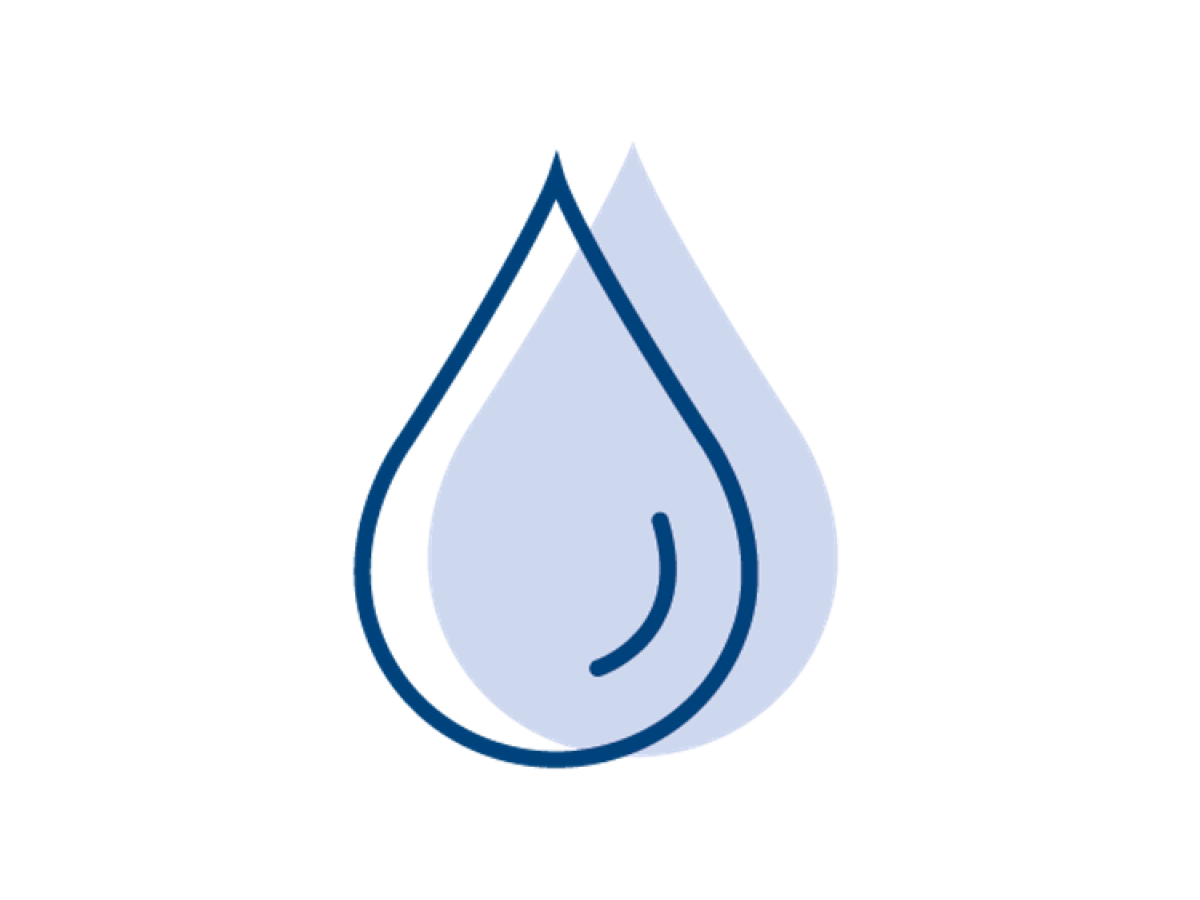 Icon representing water, sanitation, and hygiene 