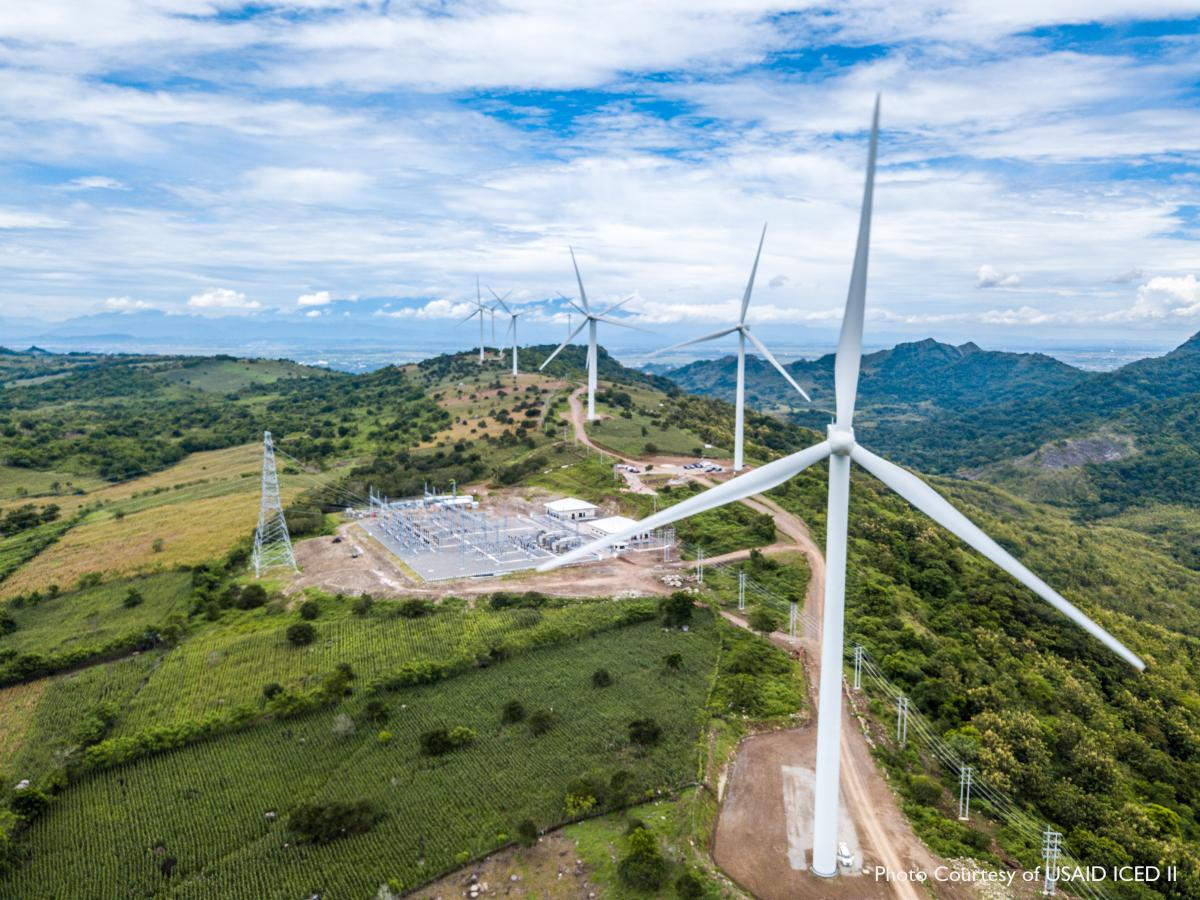 Windmills on top of the hill