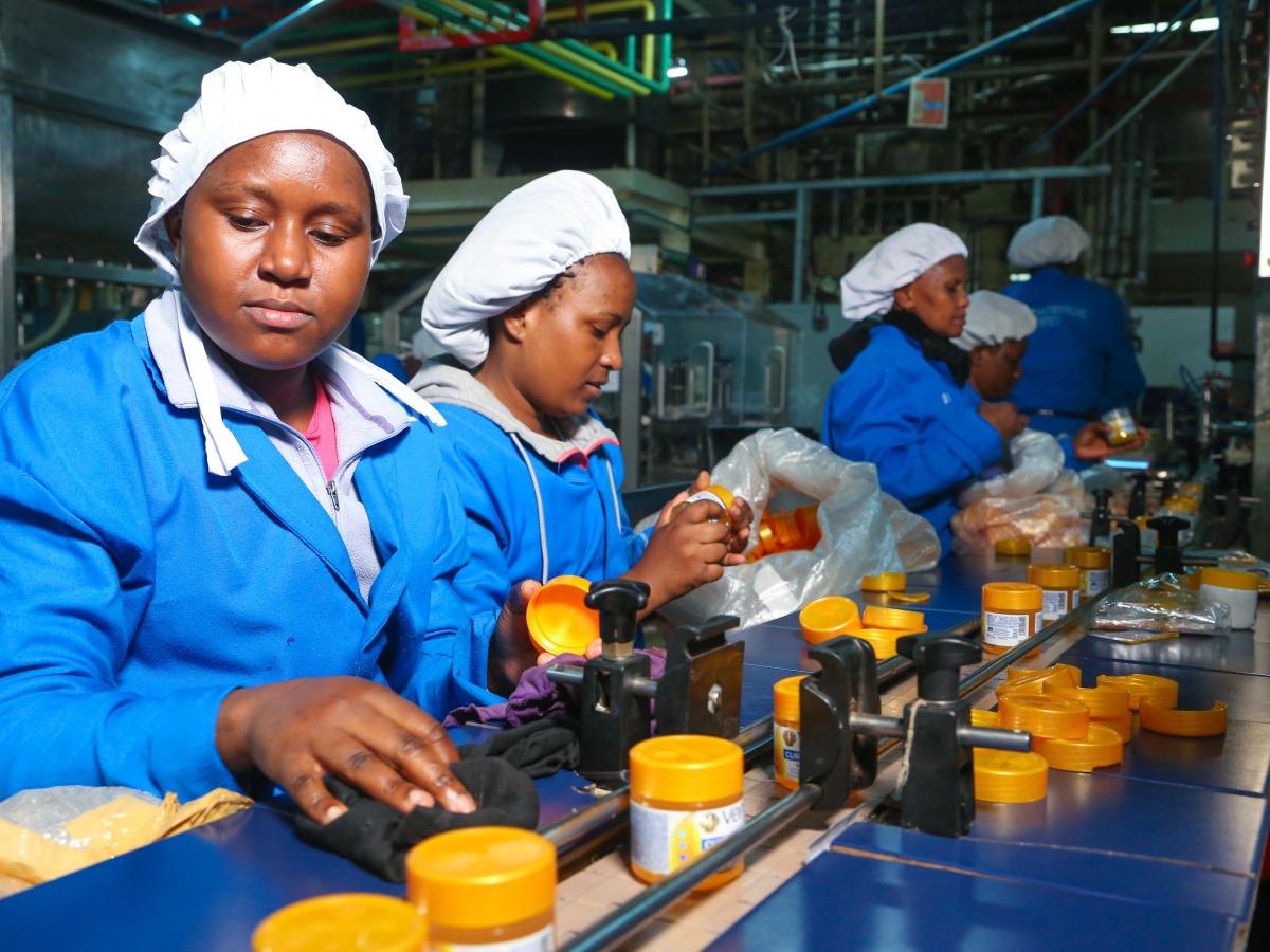 Women working in factory. 