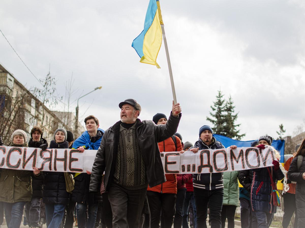 PHOTO: Demonstration in support of Ukraine’s independence and sovereignty. Tatiana Sivokon.