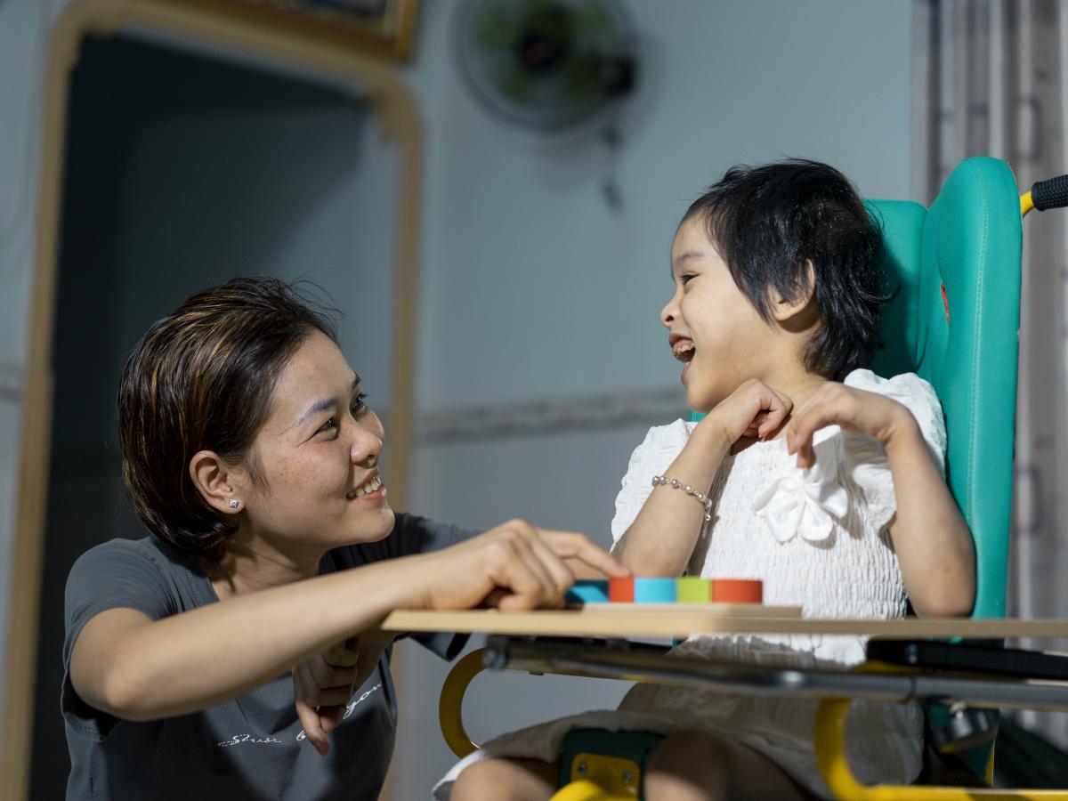 USAID provided nearly 5,000 children with disabilities in Vietnam's Tay Ninh, Binh Phuoc and Dong Nai provinces with rehabilitation services such as physical and speech therapies, school- and home-based special education, and assistive devices.