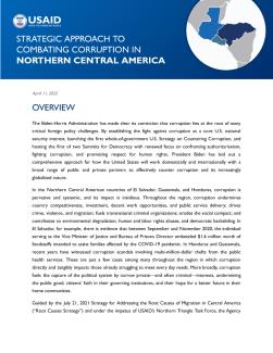 Strategic Approach to Combating Corruption in Northern Central America