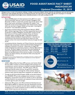 Food Assistance Fact Sheet - Madagascar