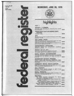 Federal Register 216 Proposed Regulation (Jun 30, 1976)