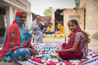 A happy family in Punjab