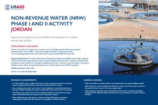 Non-Revenue Water (NRW) Phase I and II Activity, Jordan