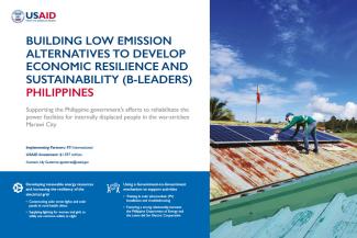 Building Low Emission Alternatives to Develop Economic Resilience and Sustainability (B-LEADERS), Philippines