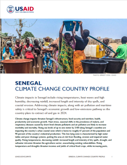 2023 USAID Senegal Climate Change Country Profile Thumbnail