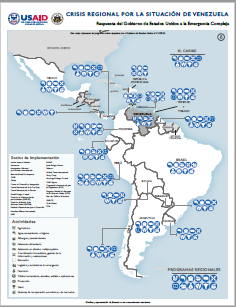 2024-05-31 USG Venezuela Regional Crisis Program Map - Spanish