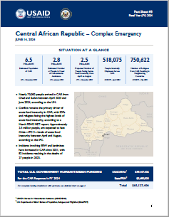 2024-06-14 USG Central African Republic Complex Emergency Fact Sheet #3