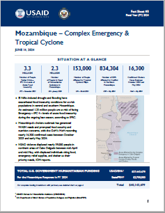 2024-06-14 USG Mozambique Complex Emergency and Tropical Cyclone Fact Sheet #3