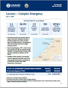 2024-07-11 USG Levant Complex Emergency Fact Sheet #5