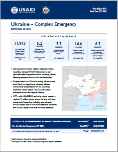 2024-09-30 USG Ukraine Complex Emergency Fact Sheet #12