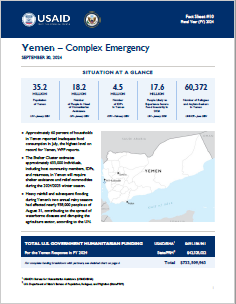 2024-09-30 USG Yemen Complex Emergency Fact Sheet #10