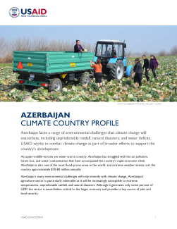 first page of azerbaijan climate change profile