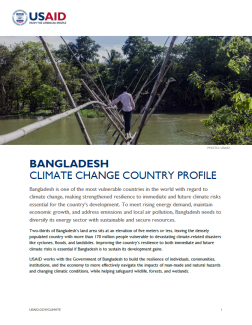 screenshot of page 1 of 2024 Bangladesh Climate Country Profile