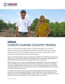 First page of climate country profile for India