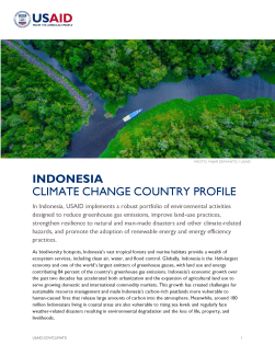 Cover image of the Indonesia Climate Change profile