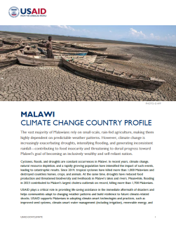 page 1 of Malawi's climate change country profile