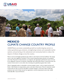 first page of 2024 Mexico Climate Change Country Profile