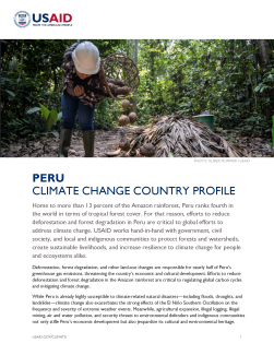 first page of peru climate change country profile