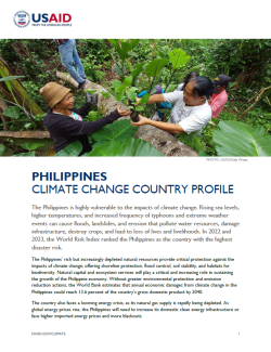 page 1 of Philippines' climate change country profile