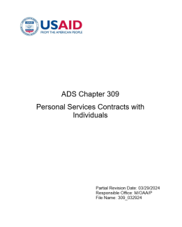 Cover image for ADS 309