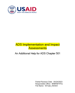 Cover image for ADS 501sak