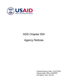 Cover image for ADS 504